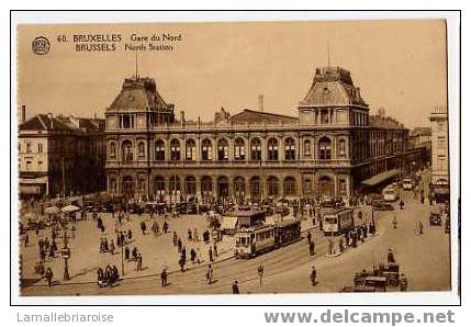 BELGIQUE - BRUXELLES -GARE DU NORD- TRAMWAYS