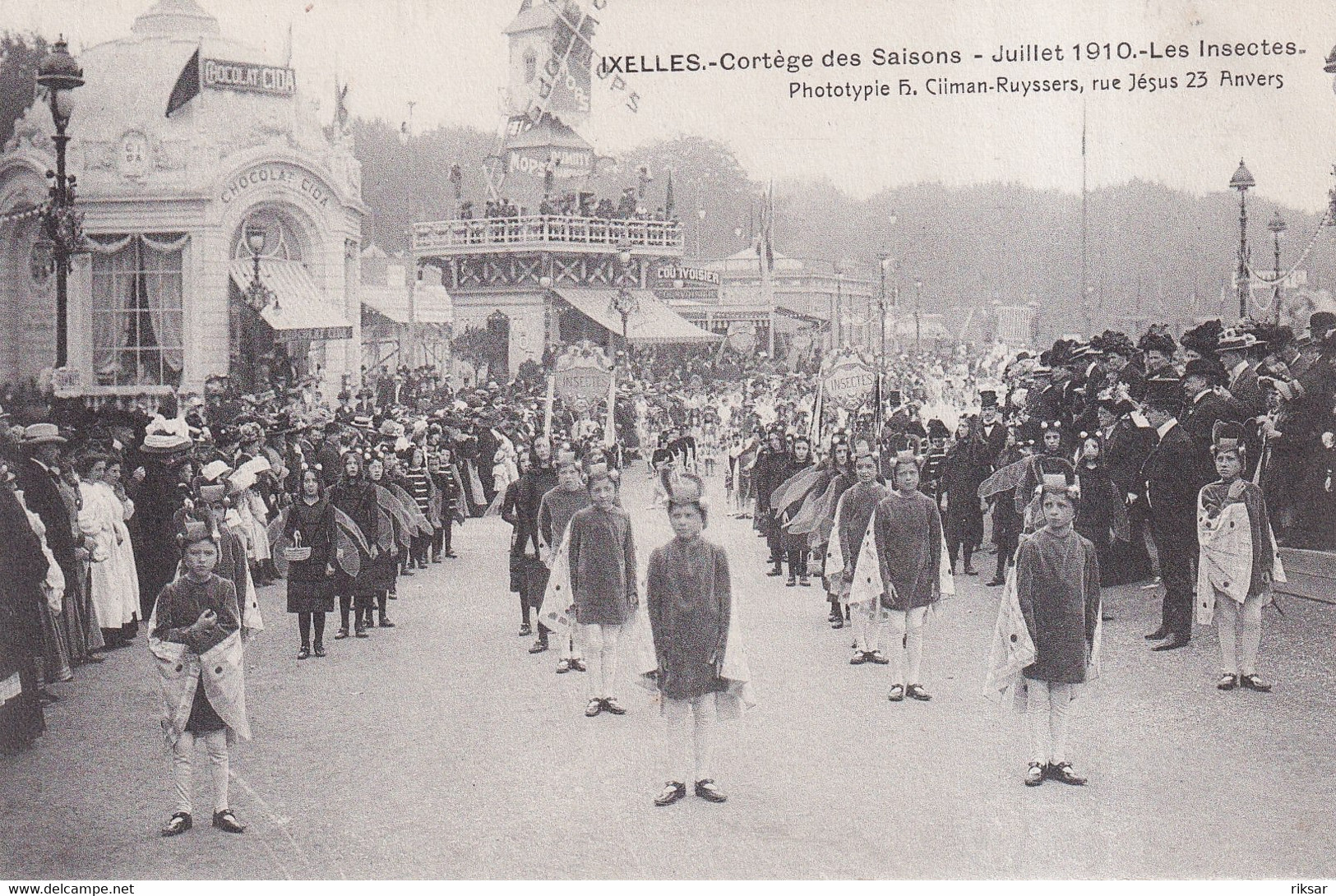 BELGIQUE(BRUXELLES) IXELLES(FETE 1910)