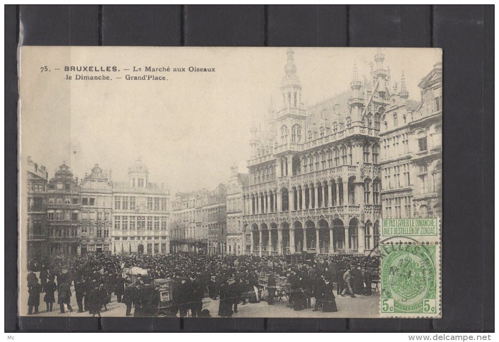 Belgique - Bruxelles - Le marché aux oiseaux le dimanche  - Grand Place