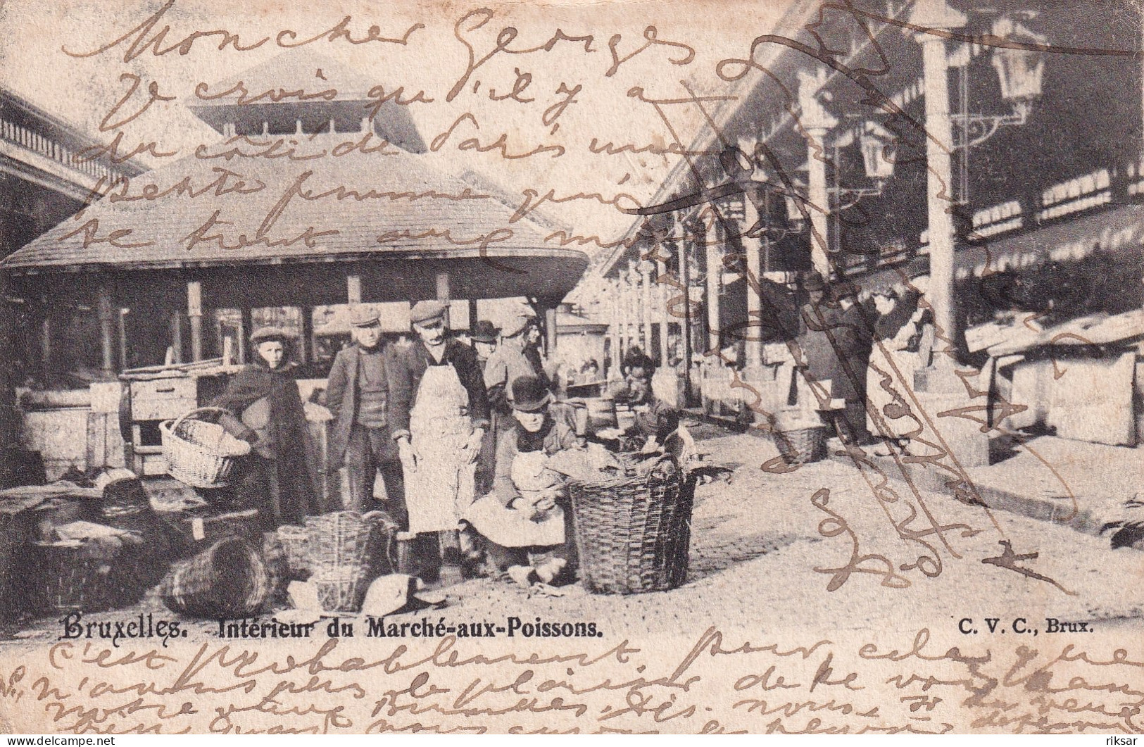 BELGIQUE(BRUXELLES) MARCHE AUX POISSONS