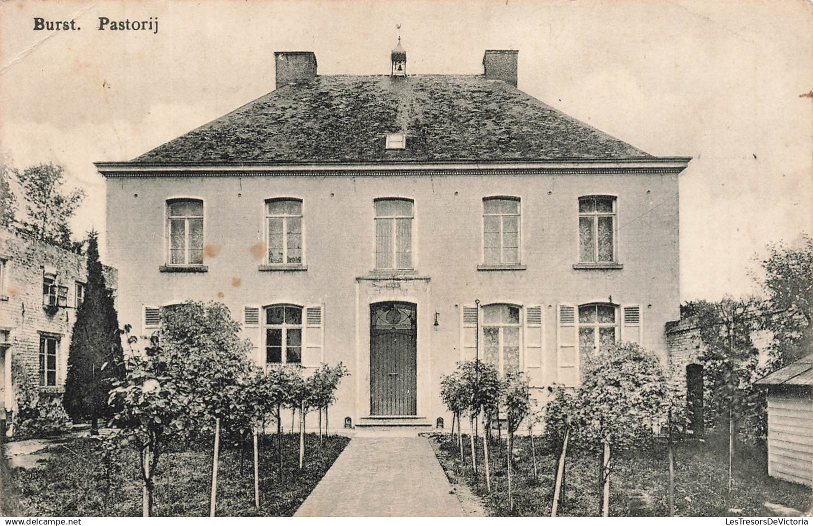 BELGIQUE - Burst - Pastorij - vue en façade - Uitgever A Versele - Oblit 1919 - Carte Postale Ancienne