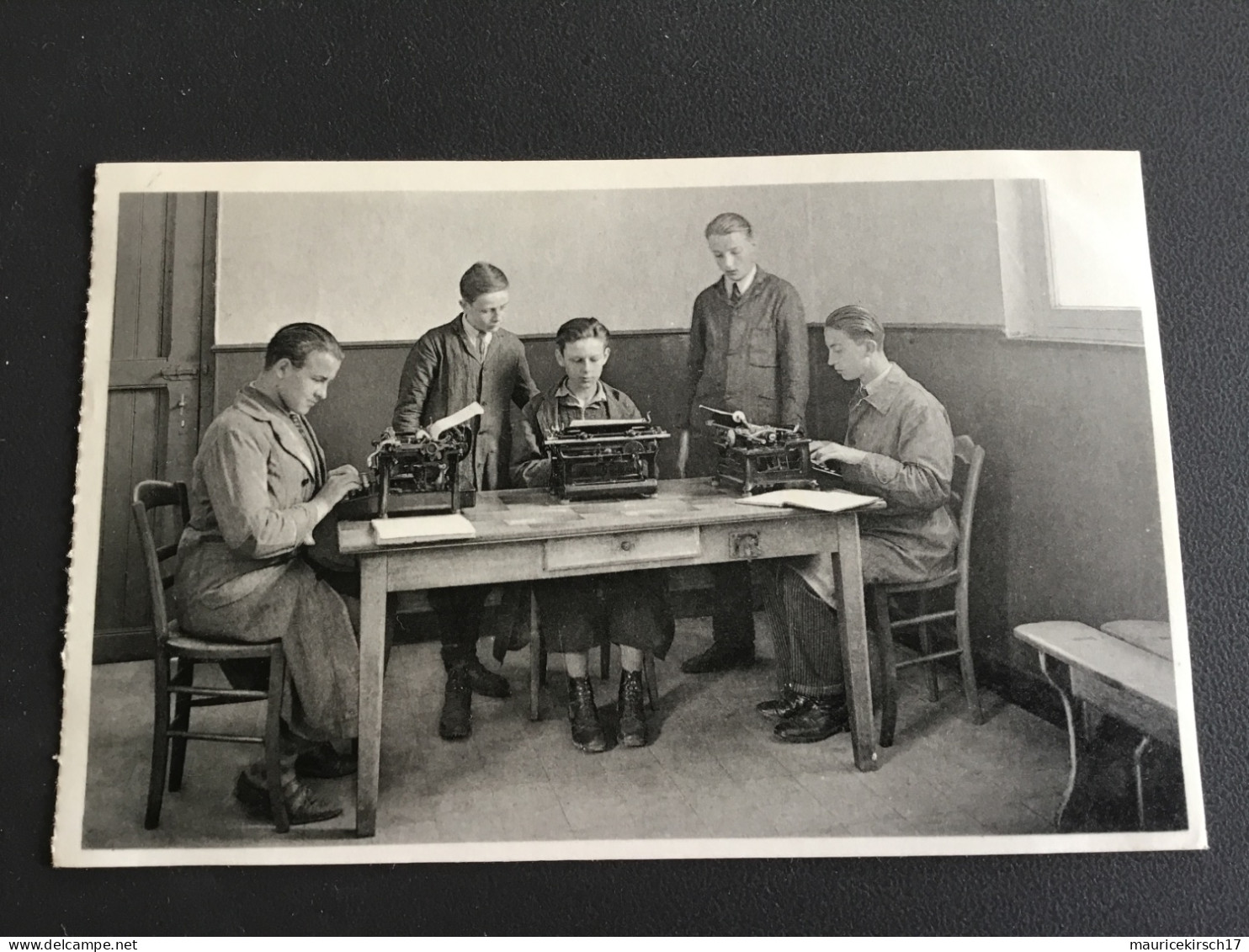 Belgique carte postale ancienne de Schadeck Attert Arlon Institut Molitor dactylographie 1949