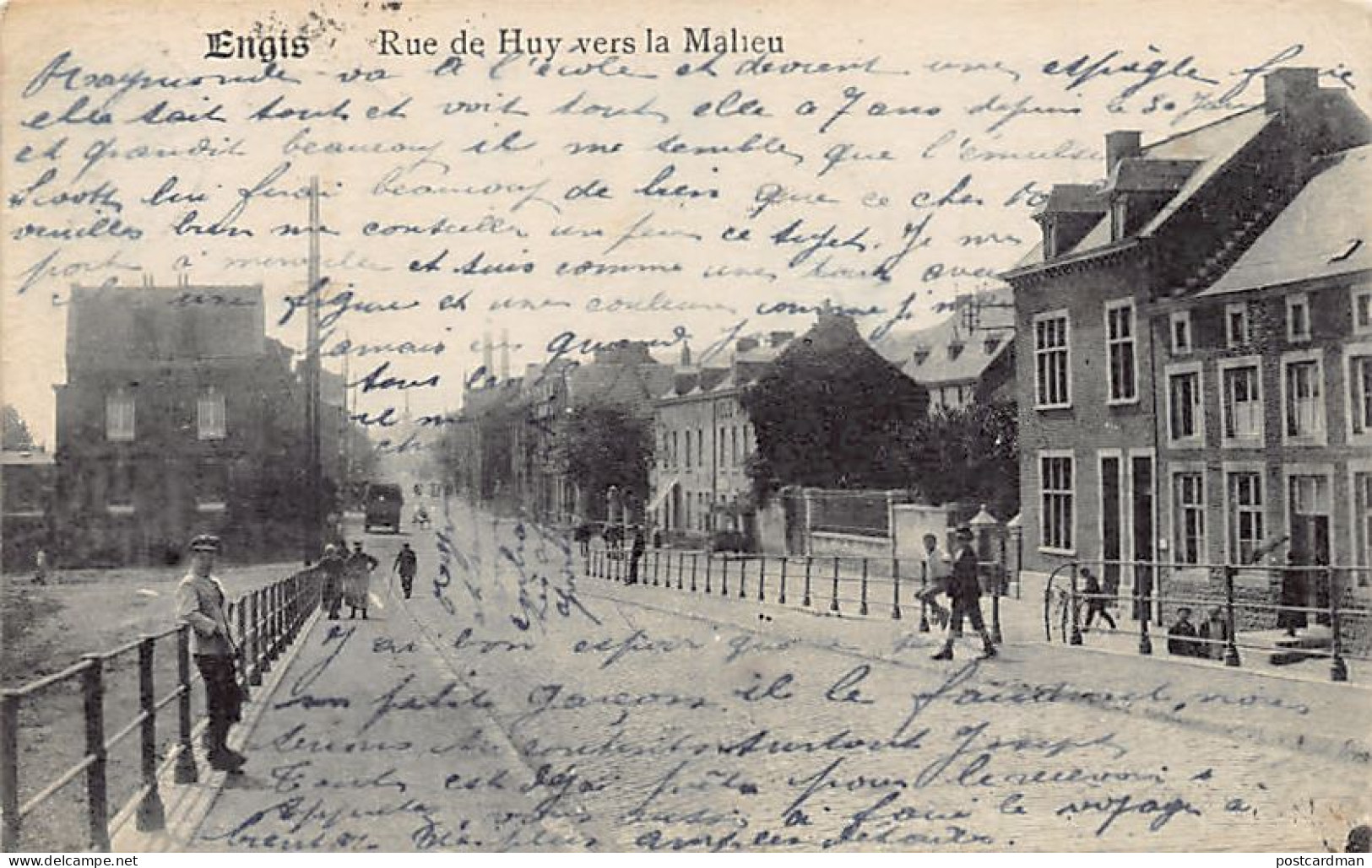 Belgique - ENGIS (Liège) Rue de Huy vers la Malieu