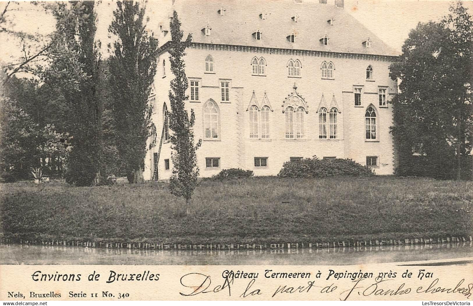 BELGIQUE - environs de Bruxelles - Château Termeeren - Pepinghen - Hai - Nels - Oblit 1902 - Carte Postale Ancienne