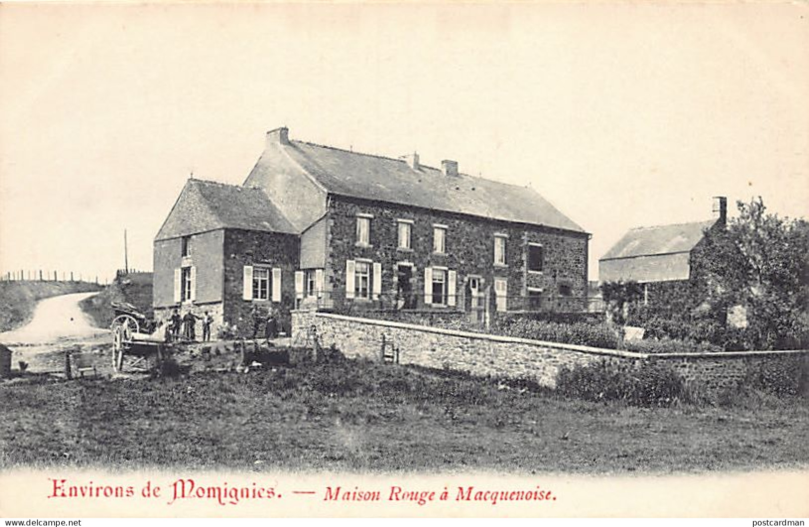Belgique - Environs de Momignies (Hainaut) Maison Rouge à Macquenoise