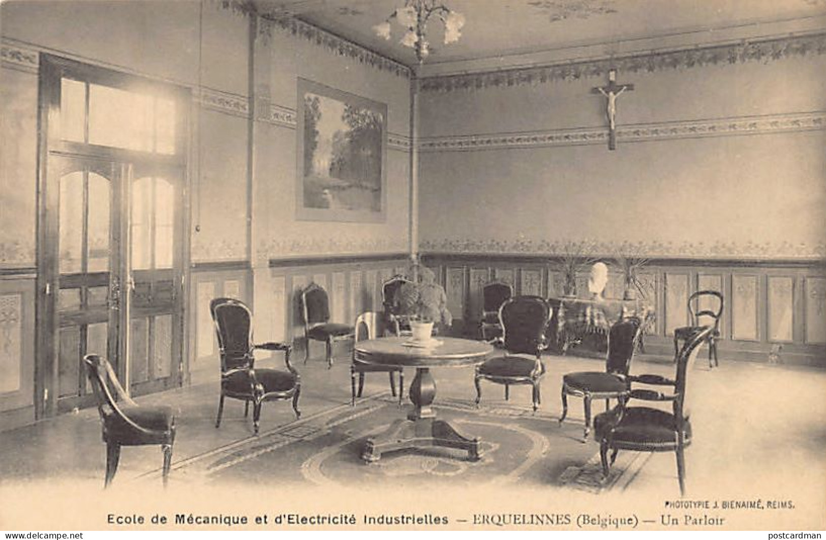 Belgique - ERQUELINNES (Hainaut) École des Arts & Métiers - Un parloir