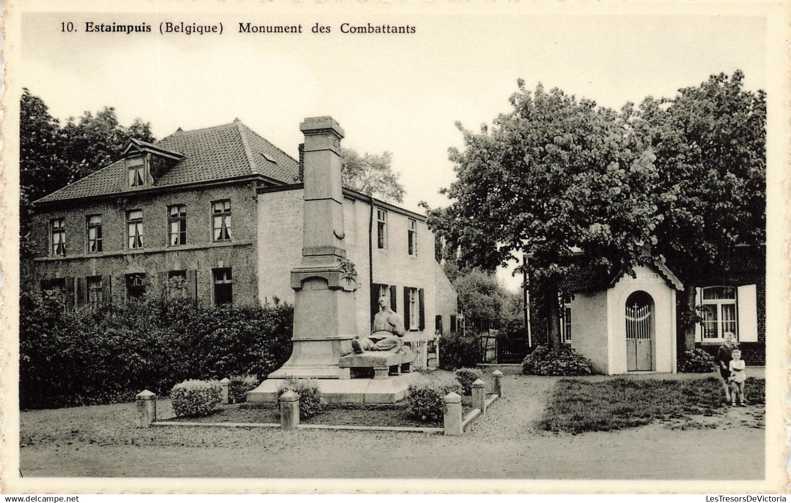 BELGIQUE - Estaimpuis - Monument des Combattants - Maison Leseultre-Wallez - Carte postale