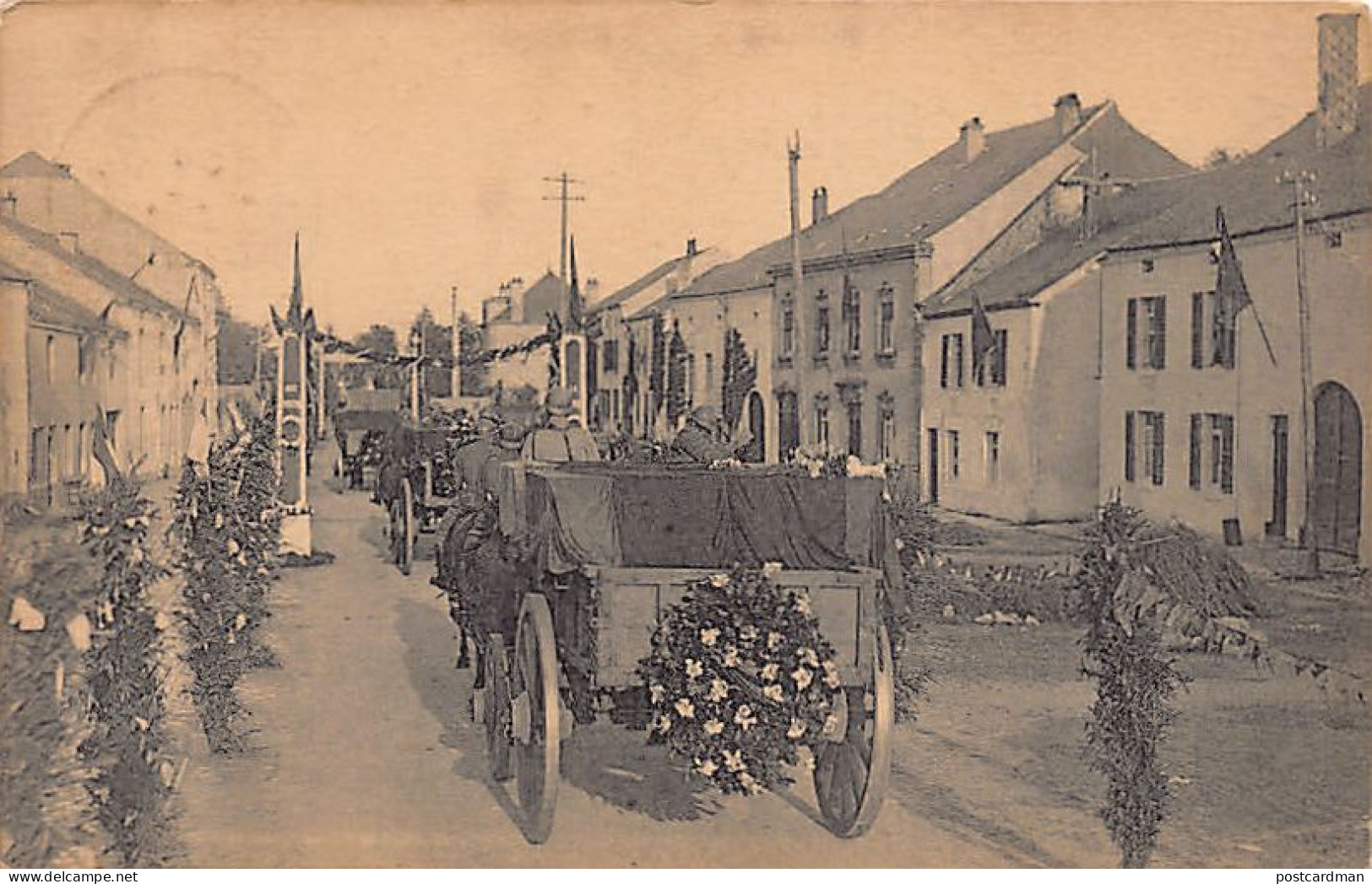 Belgique - ETALLE (Lux.) Manifestation patriotique des 18 & 19 juillet 1920 en l'honneur de martyrs de Rossignol - La tr