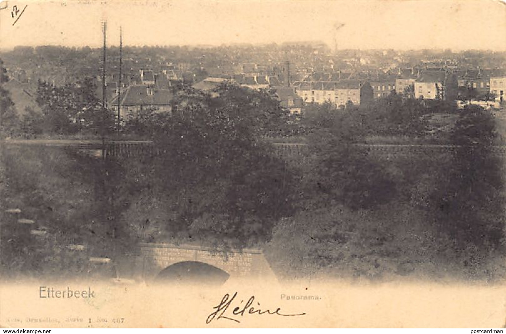 Belgique - ETTERBEEK (Brux.-Cap.) Panorama - Ed. Nels Série 1 N. 407