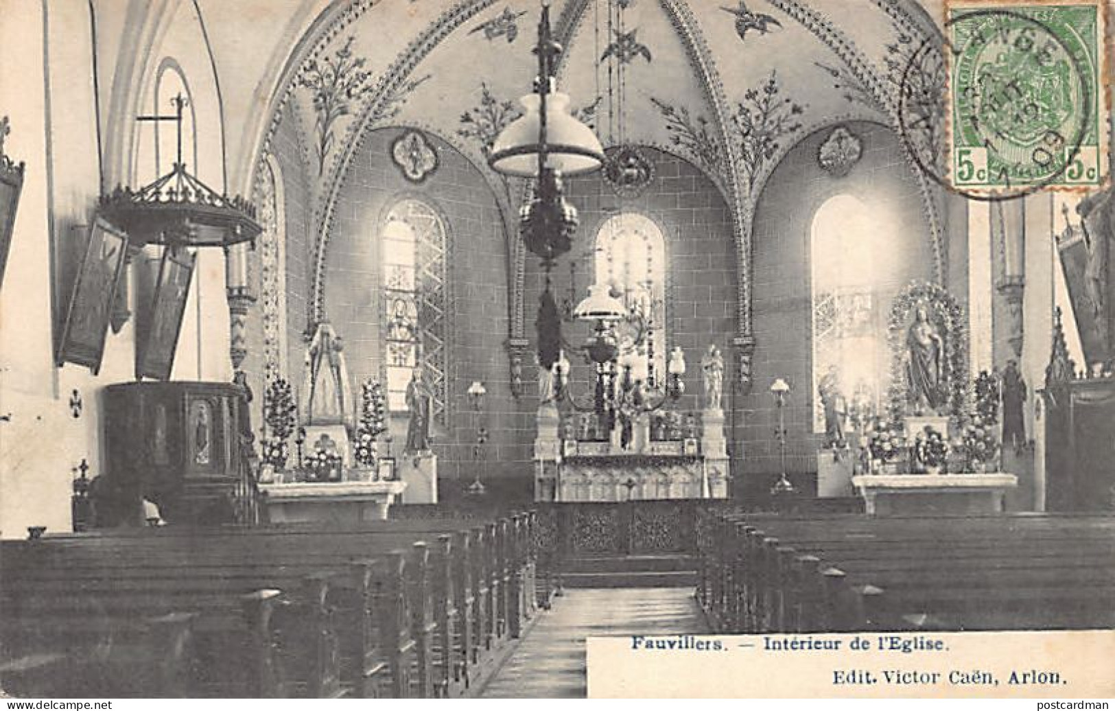 Belgique - FAUVILLERS (Lux.) Intérieur de l'église