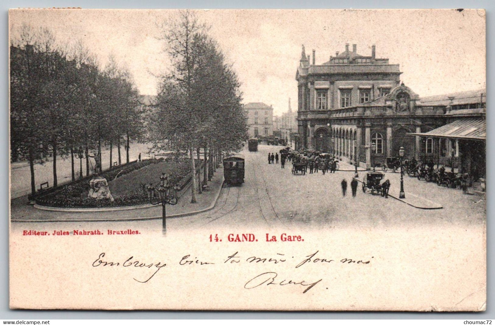 (Belgique) Flandre Orientale 011, Gent Gand, Nahrath 14, La Gare, état !