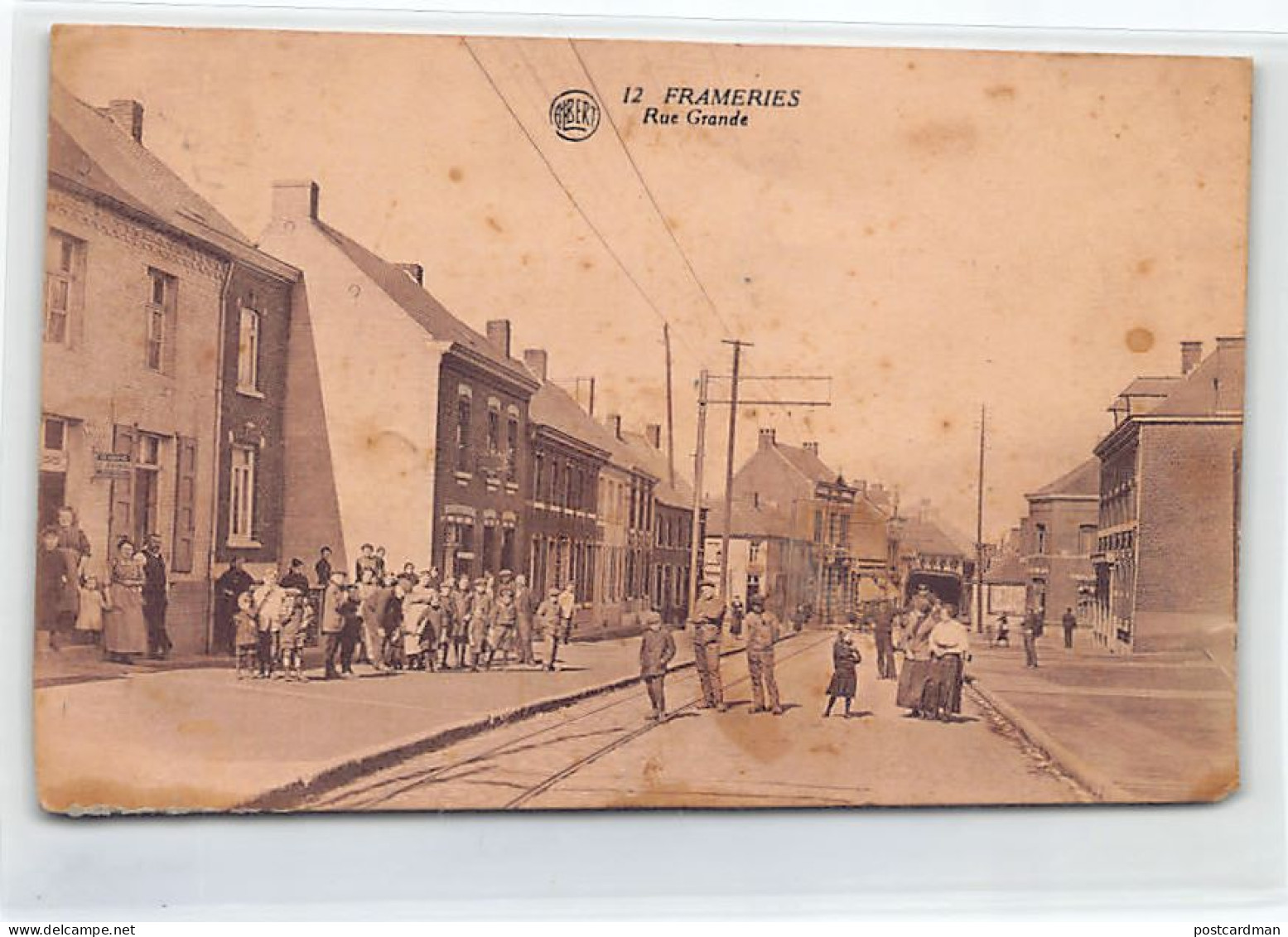 Belgique - FRAMERIES (Hainaut) Rue Grande - VOIR LES SCANS POUR L'ÉTAT
