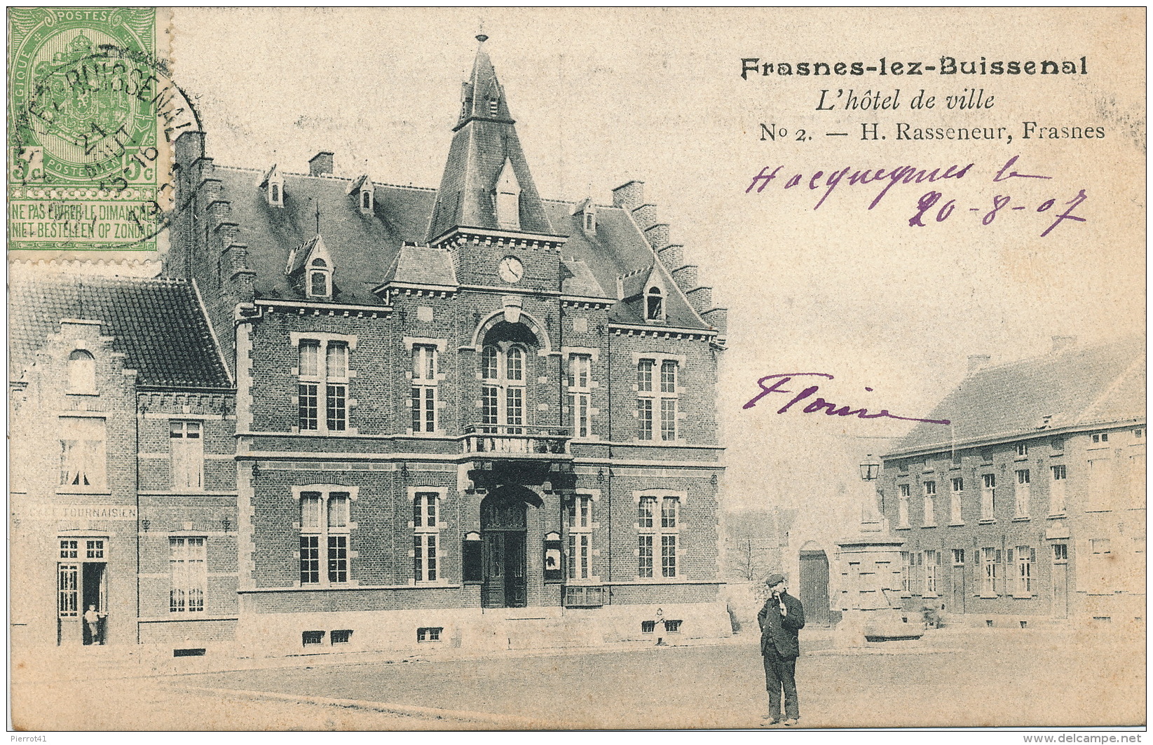 BELGIQUE - FRASNES LEZ BUISSENAL - L'Hôtel de Ville
