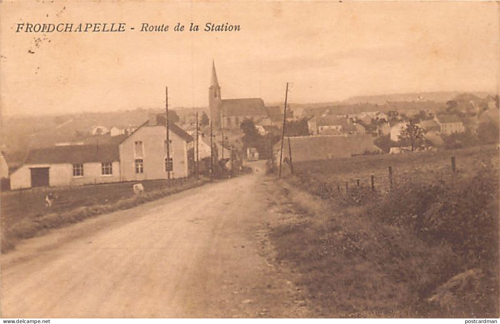 Belgique - FROIDCHAPELLE (Hainaut) Route de la Station