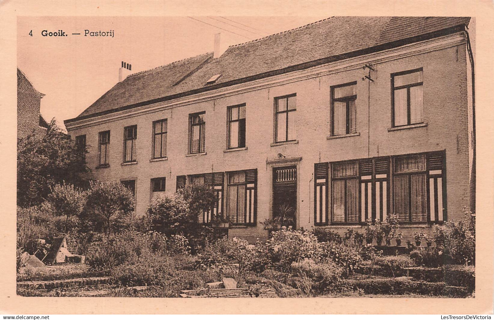 BELGIQUE - Gooik - Pastorij - O Theophile - GEGY - jardin - plante - vie religieuse - accueil - Carte postale ancienne