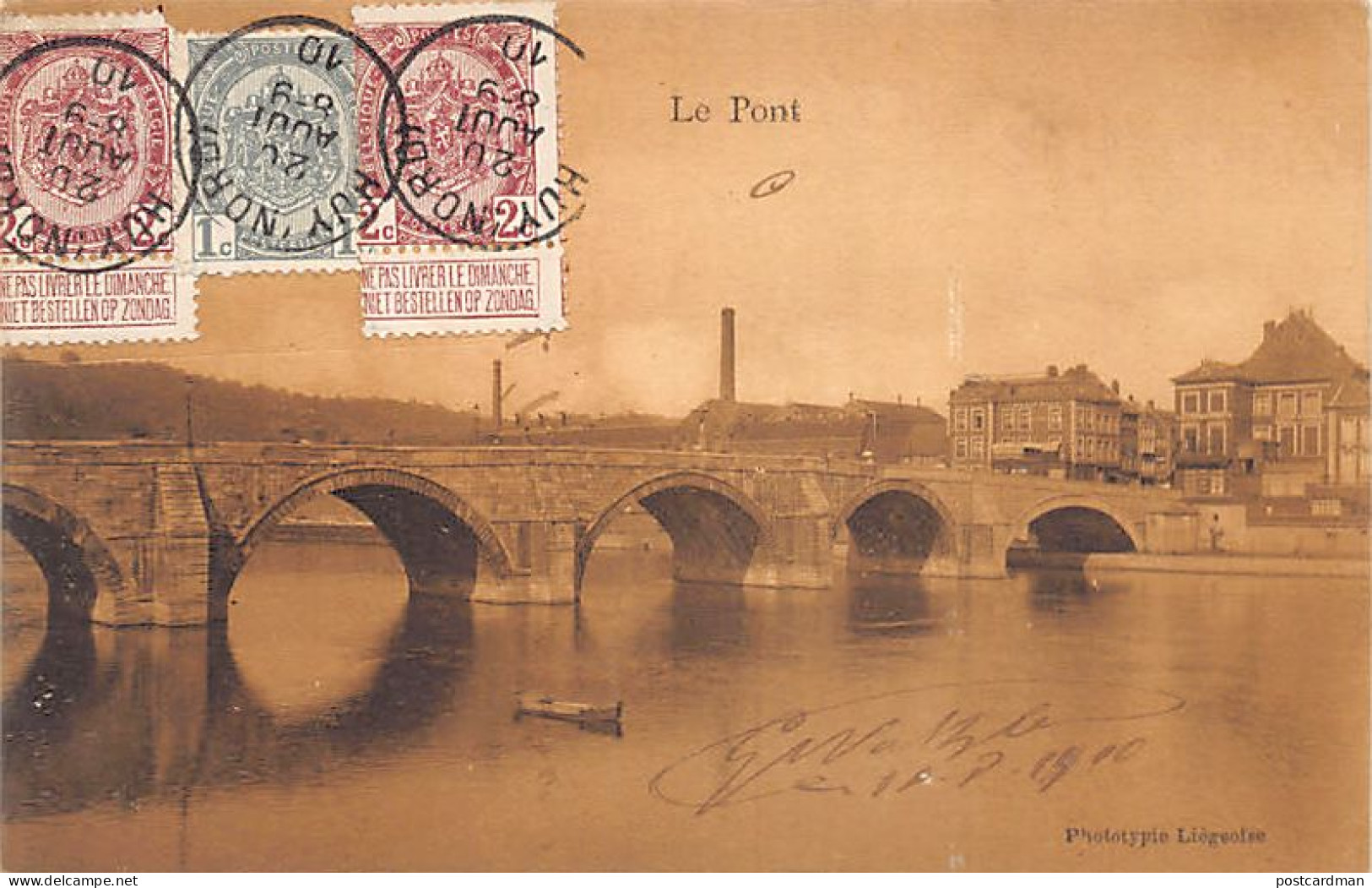 Belgique - HUY (Liège) Le pont
