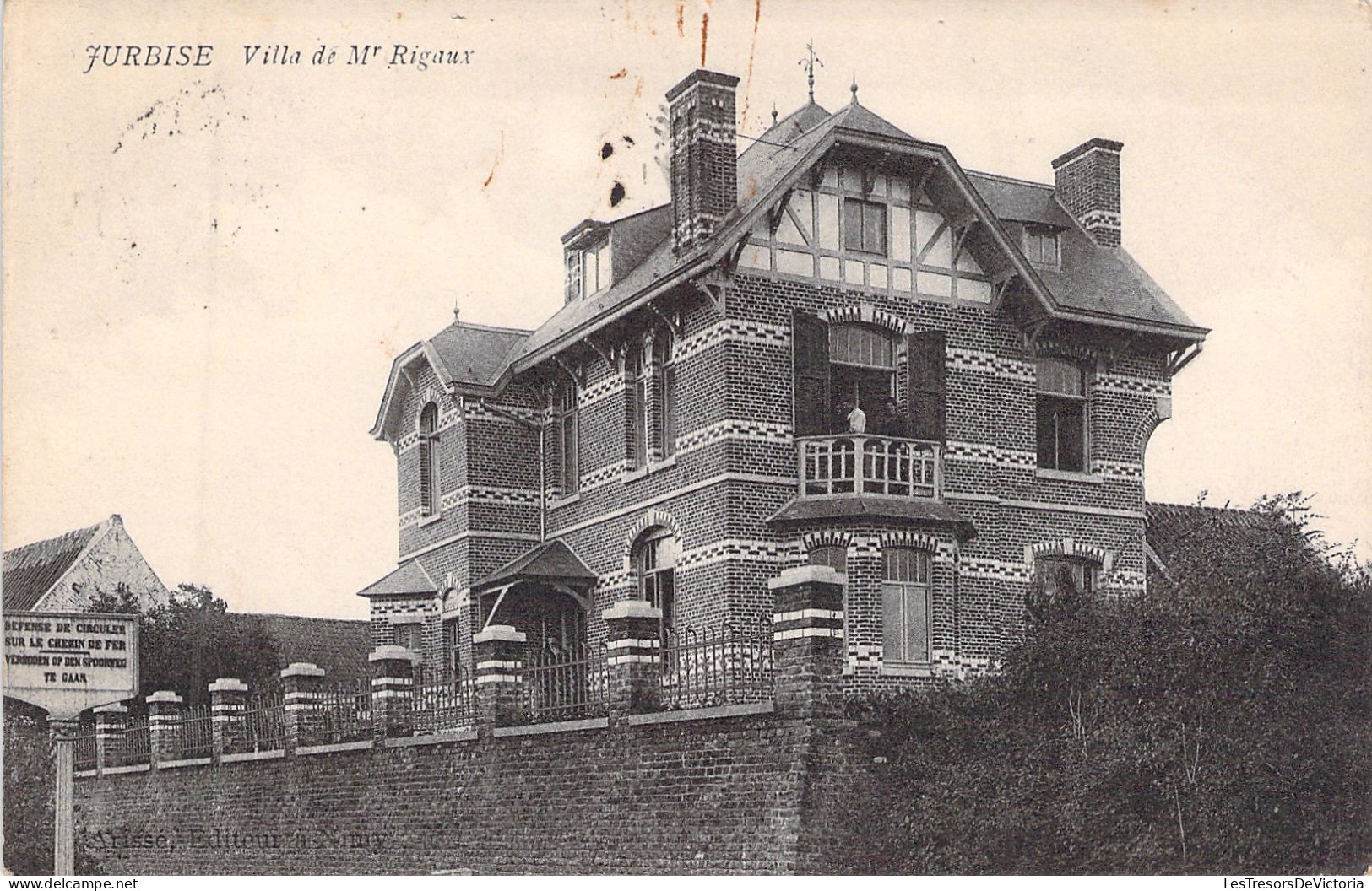 BELGIQUE - Jurbise - villa de mr rigaux  - carte postale ancienne -