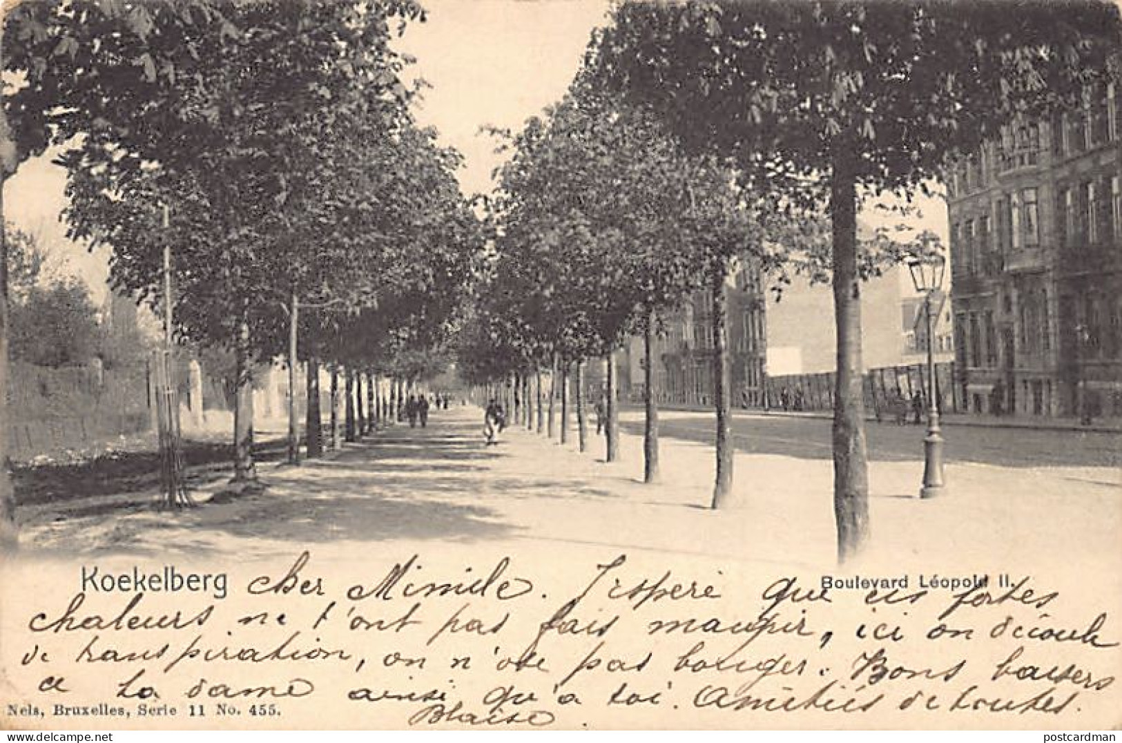 Belgique - KOEKELBERG (Brux. Cap.) Boulevard Léopold II - Ed. Nels Série 11 N. 455