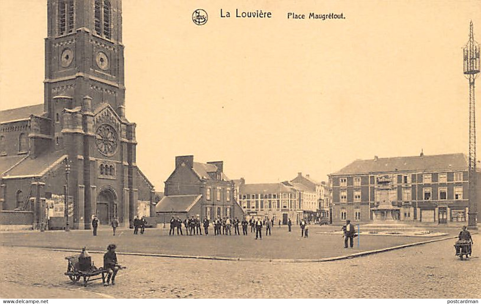 Belgique - LA LOUVIÈRE (Hainaut) Place Maugrétout