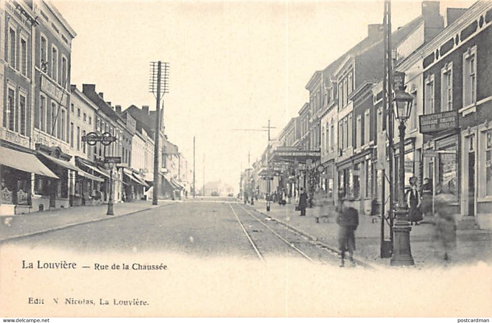 Belgique - LA LOUVIÈRE (Hainaut) Rue de la Chaussée