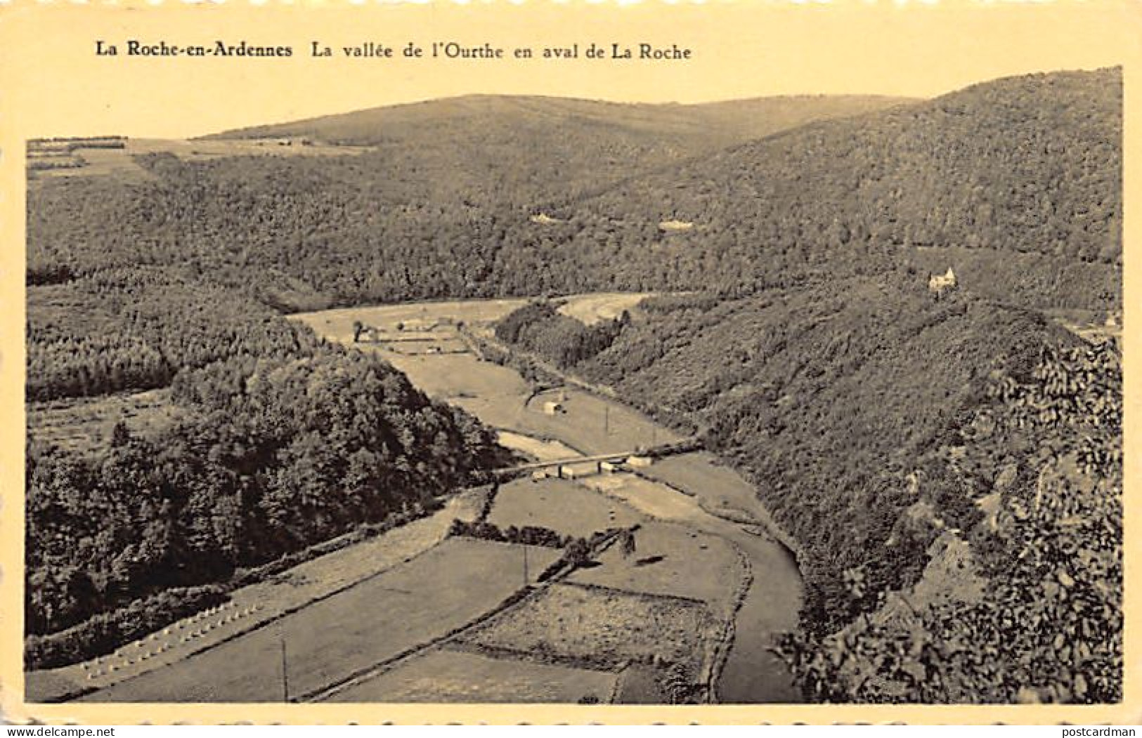 Belgique - LA ROCHE-EN-ARDENNE (Lux.) La vallée de l'Ourthe en aval de La Roche