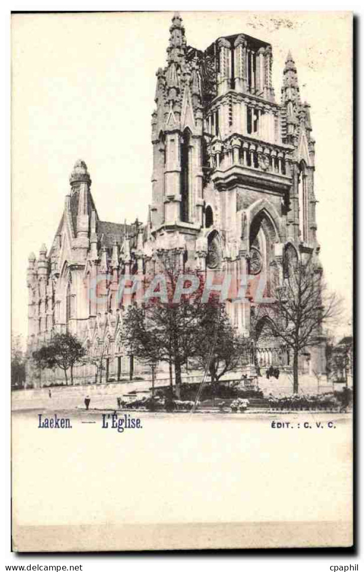 Belgique Laeken CPA l'eglise