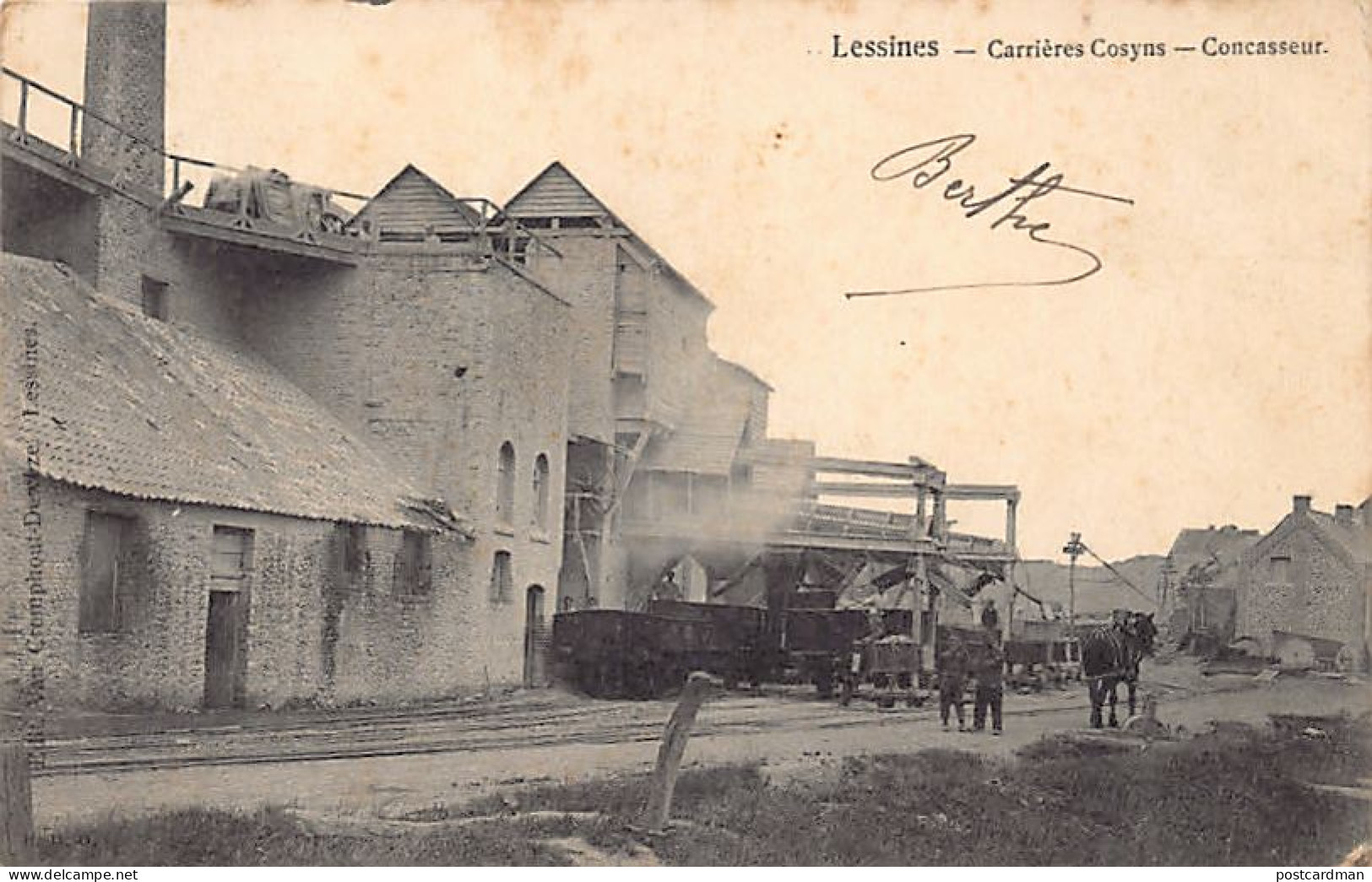 Belgique - LESSINES (Hainaut) Carrières Cosyns - Concasseur