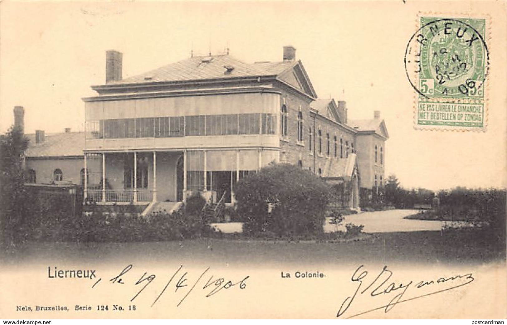Belgique - LIERNEUX (Liège) La colonie - Ed. Nels Série 124 N. 18