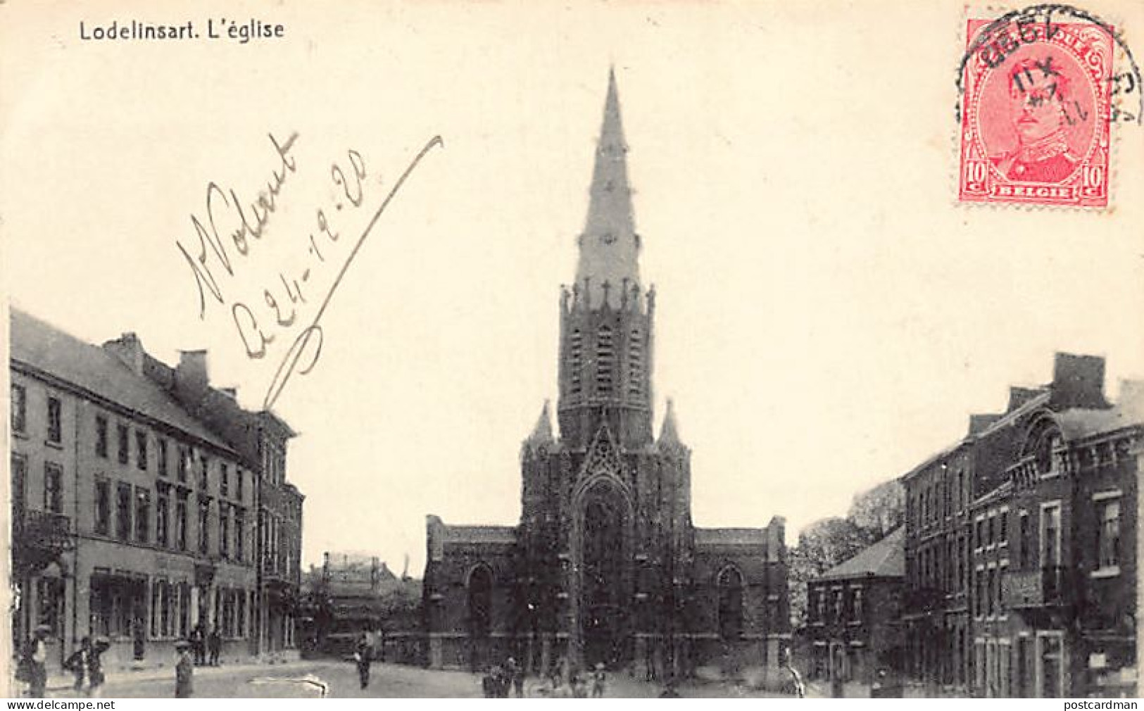 Belgique - LODELINSART (Hainaut) L'église