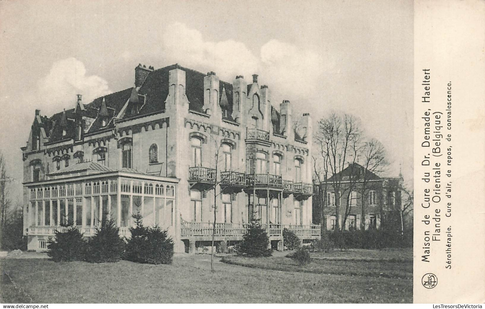 BELGIQUE - Maison de Cure du Dr Demade - Haeltert - cour - jardin - Ed Nels - Carte Postale Ancienne