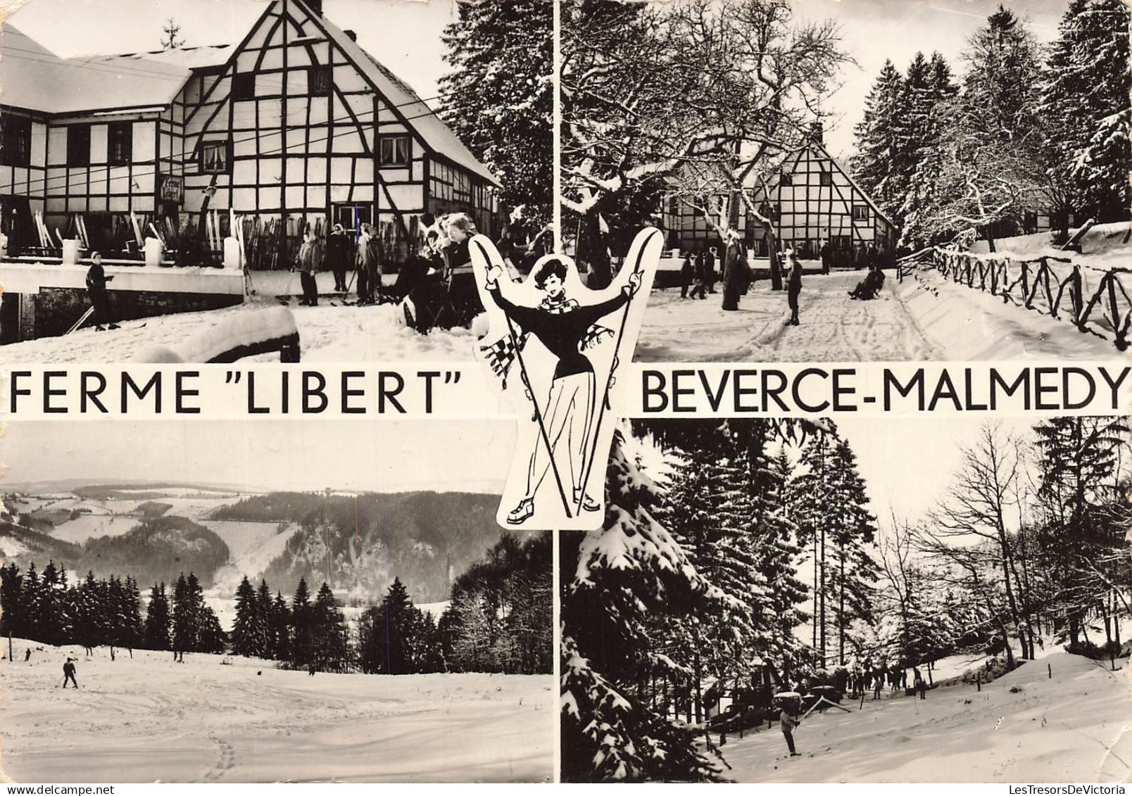 BELGIQUE - Malmédy - Ferme Libert - Beverce - Lander - Eupen - multivues - ski - neige - station - Carte postale