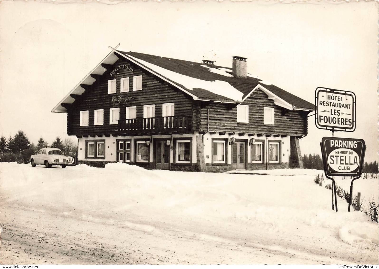 BELGIQUE - Manhay - Les Fougères - Baraque Fraiture - Café - hôtel - restaurant - Cure - Nels - Carte postale