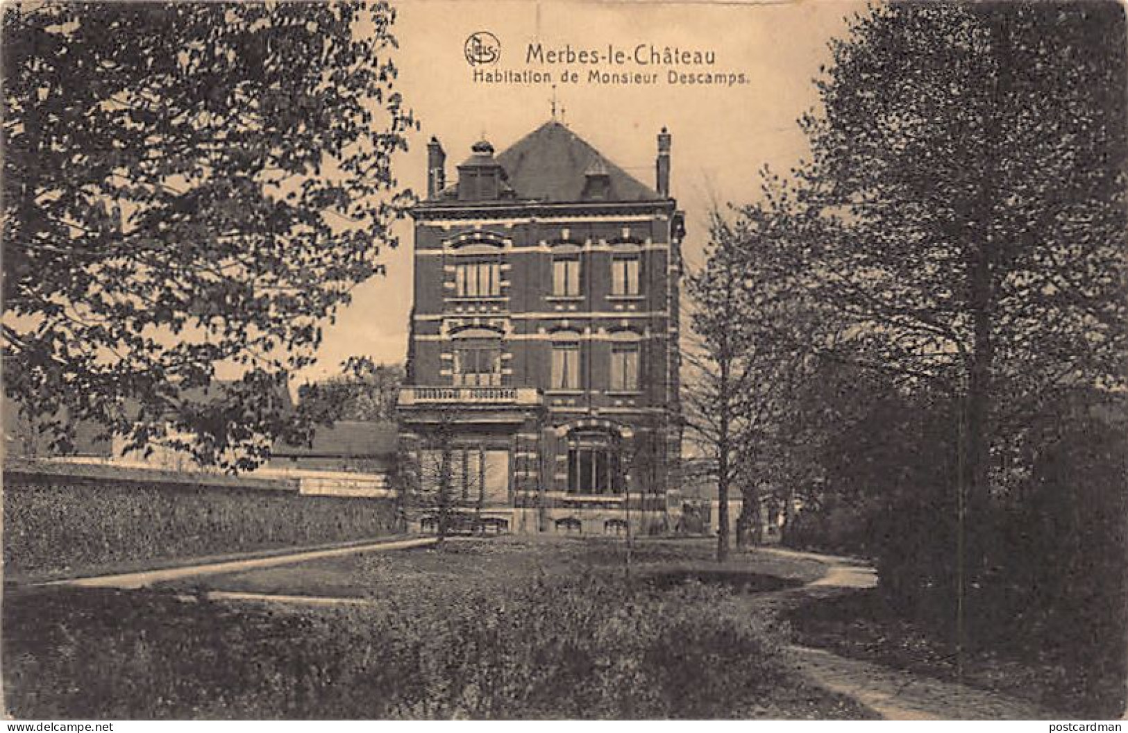 Belgique - MERBES-LE-CHÂTEAU (Hainaut) Habitation de Monsieur Descamps
