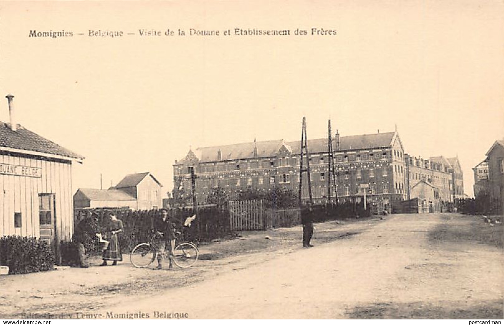 Belgique - MOMIGNIES (Hainaut) Visite de la Douane et établissement des Frères