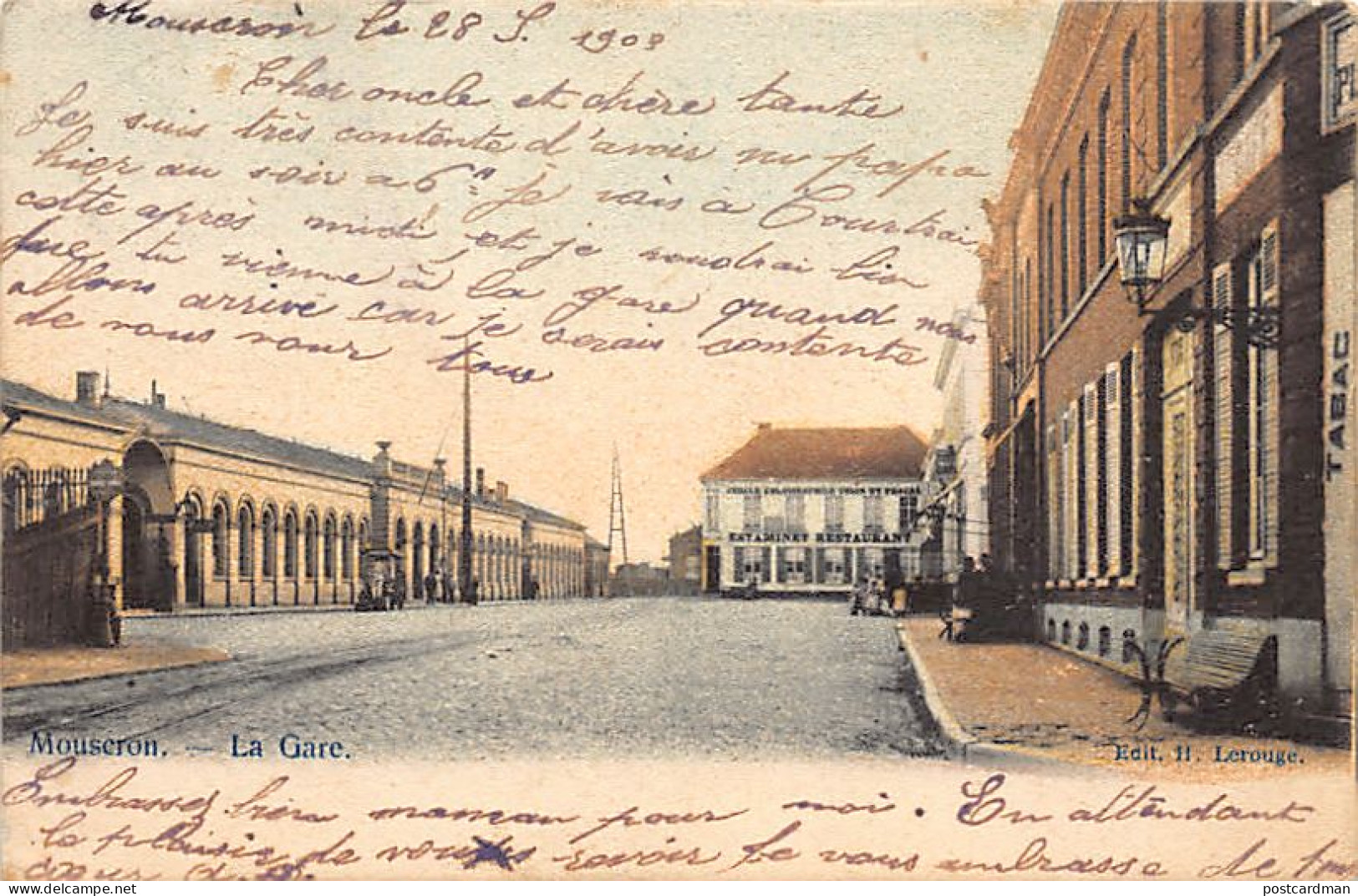 Belgique - MOUSCRON (Hainaut) La Gare