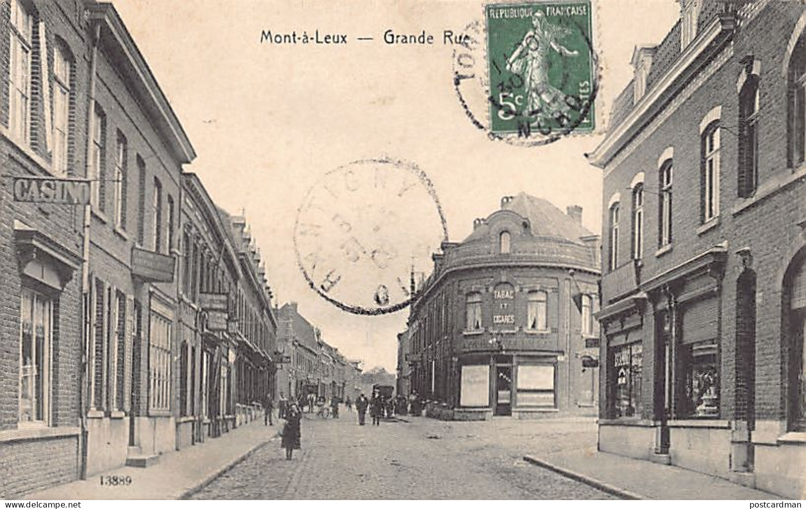 Belgique - MOUSCRON (Hainaut) Mont-à-Leux - Grande Rue