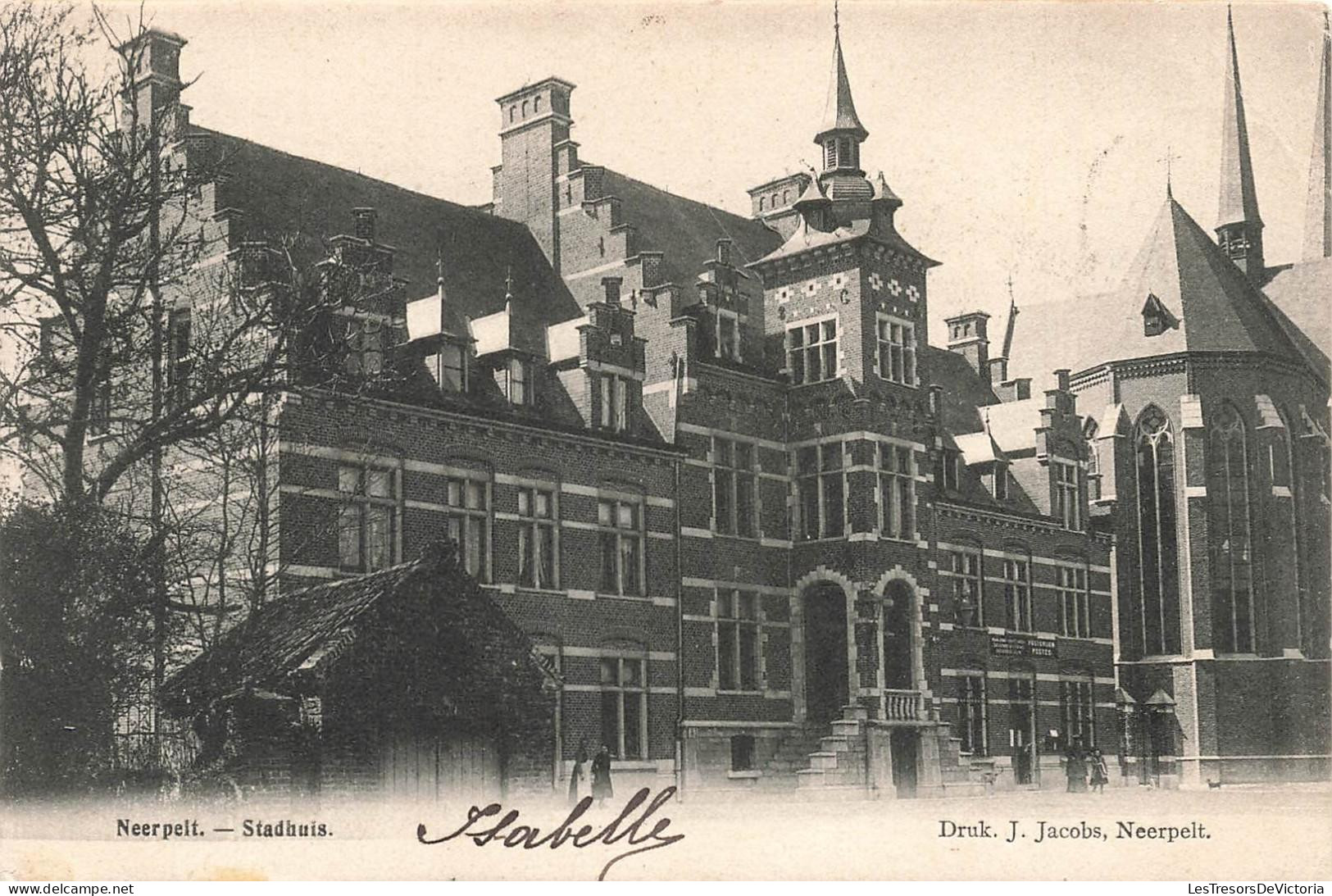 BELGIQUE - Neerpelt - Stadhuis - Mairie - Bâtiment - Flèche - Chalet - Place - J