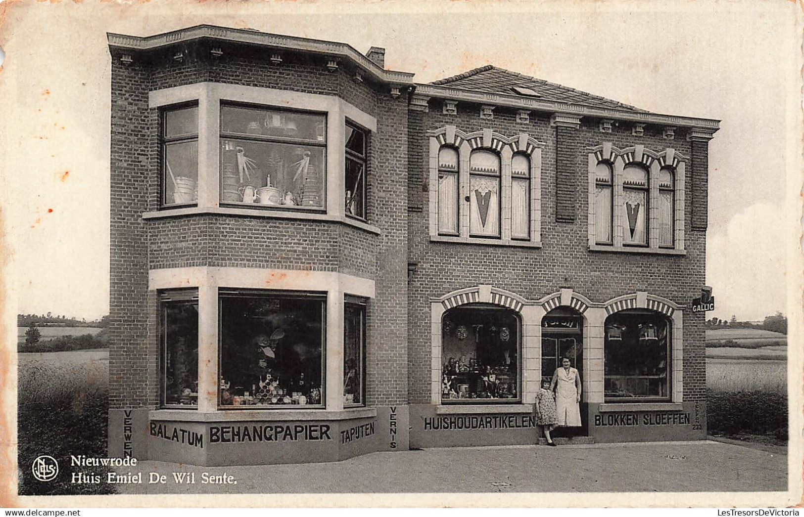 BELGIQUE - Nieuworde - Huis Emiel De Wil Sente - Balatum Behangpapier Taputen - Nels - Carte Postale Ancienne