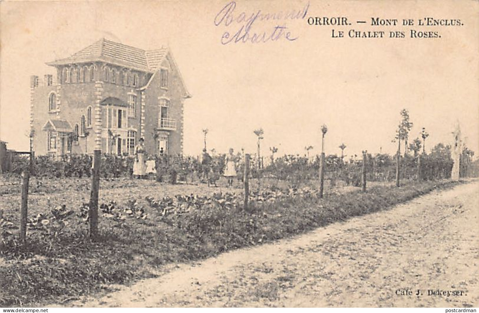 Belgique - ORROIR (Hainaut) Mont de l'Enclus - Le chalet des roses
