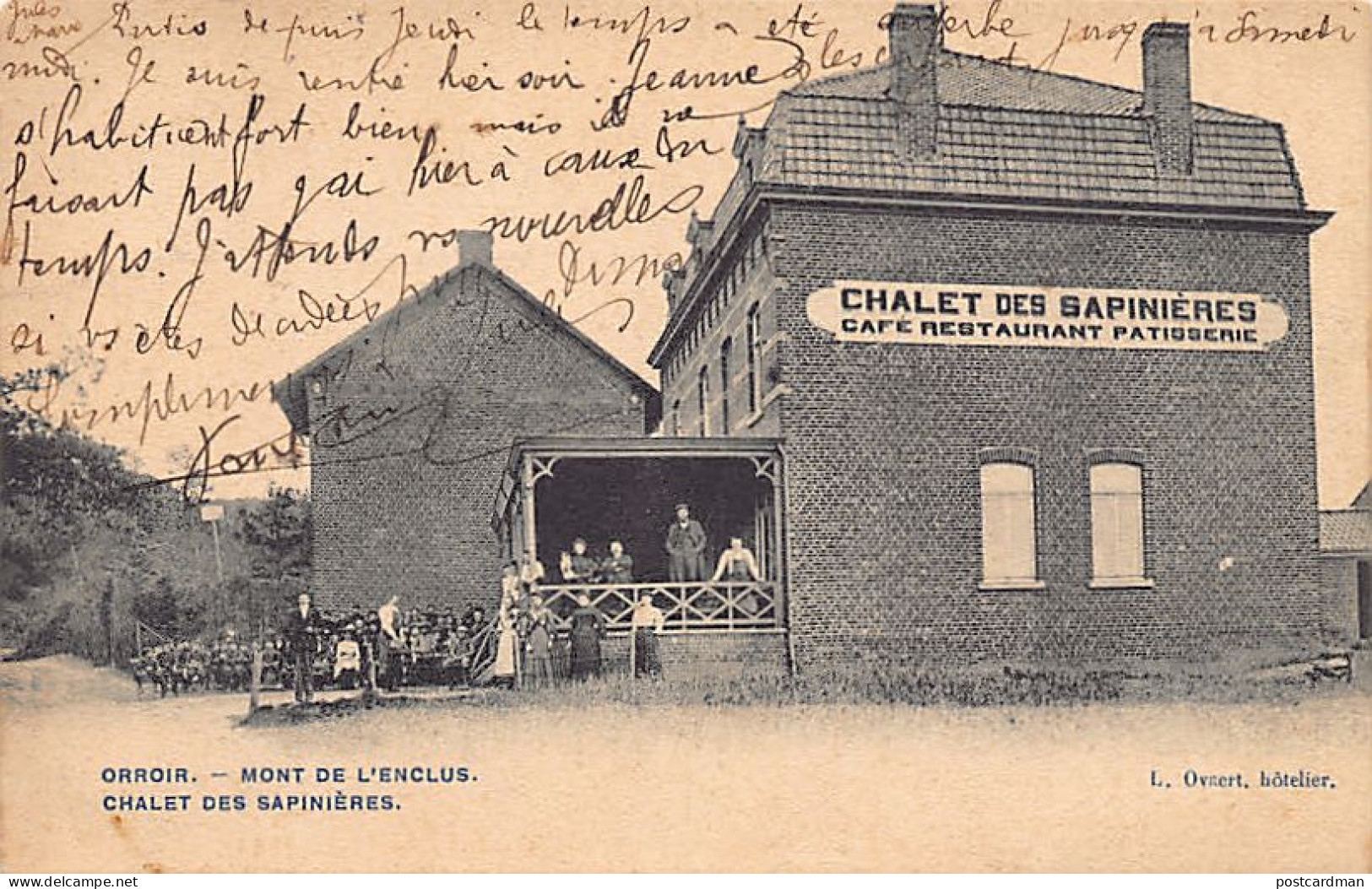 Belgique - ORROIR - MONT DE L'ENCLUS (Hainaut) Chalet des Sapinières - Café Restaurant Pâtisserie