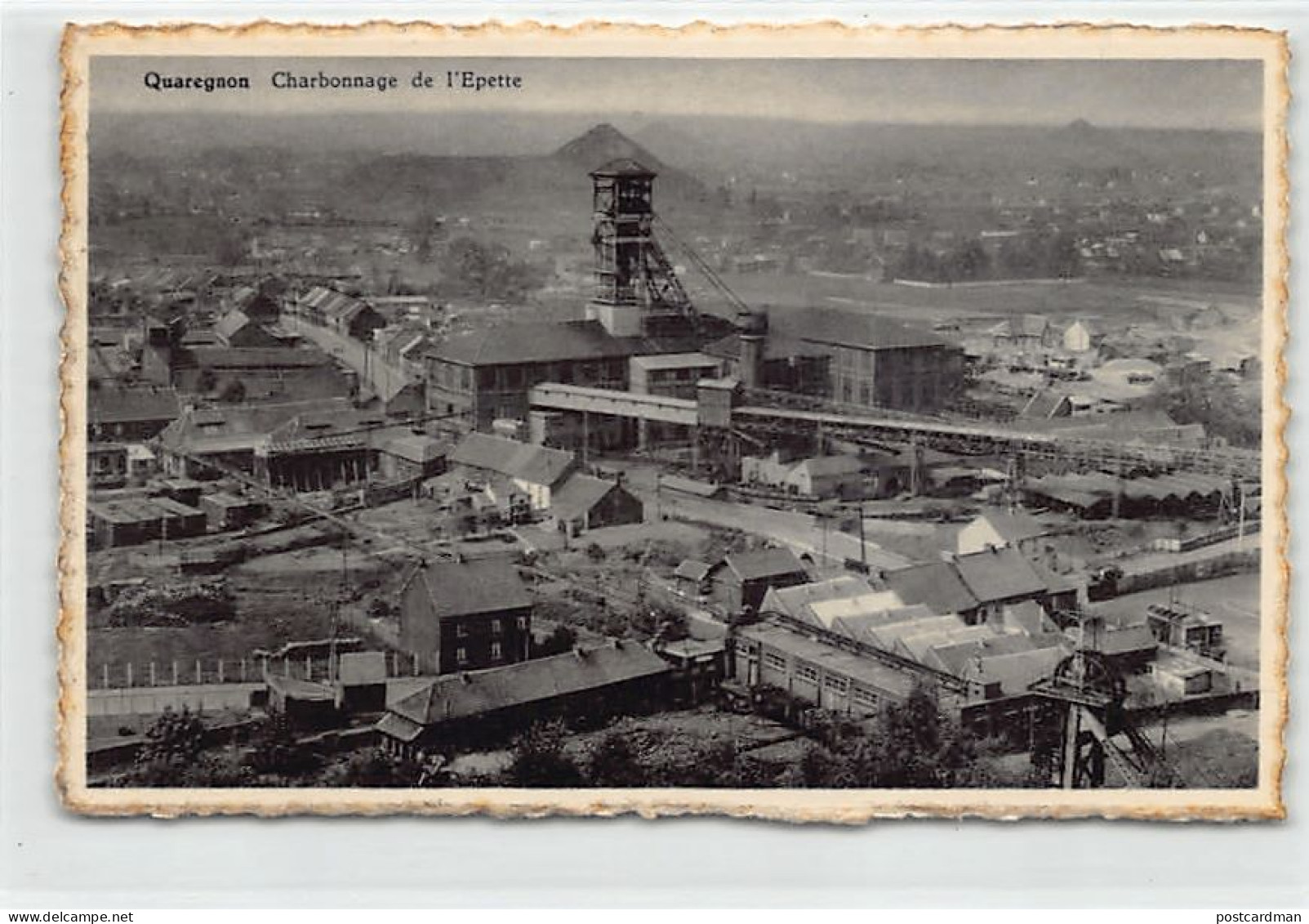 Belgique - QUAREGNON (Hainaut) Charbonnage de l'Epette