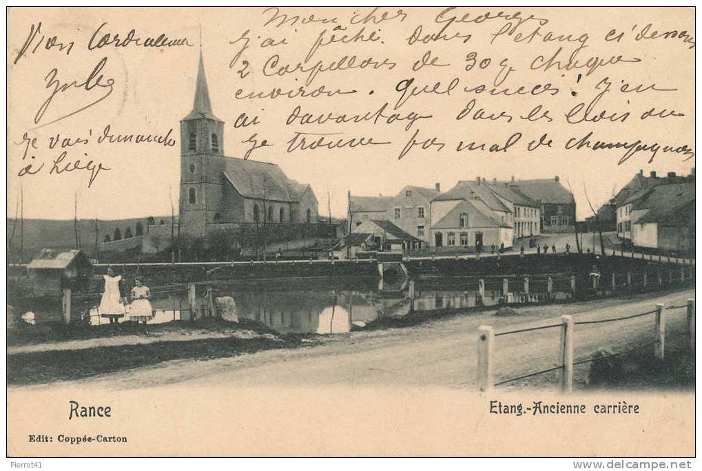 BELGIQUE - RANCE -  Etang - Ancienne carrière