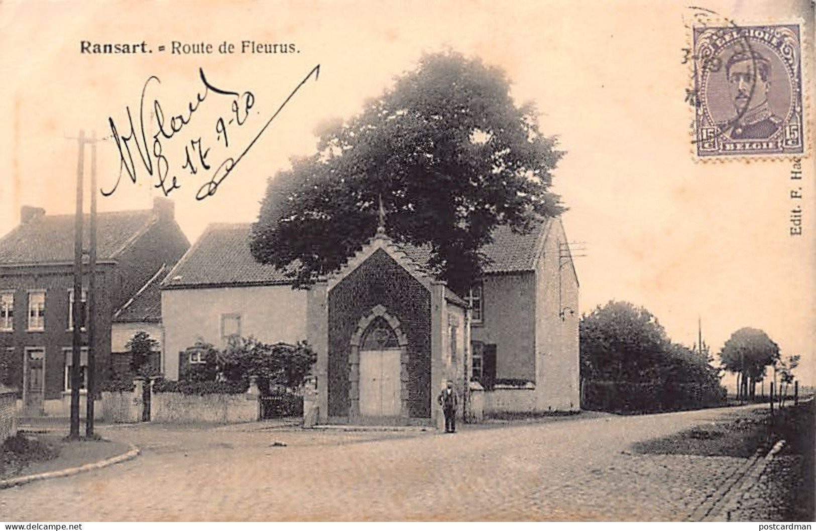 Belgique - RANSART (Hainaut) Route de Fleurus