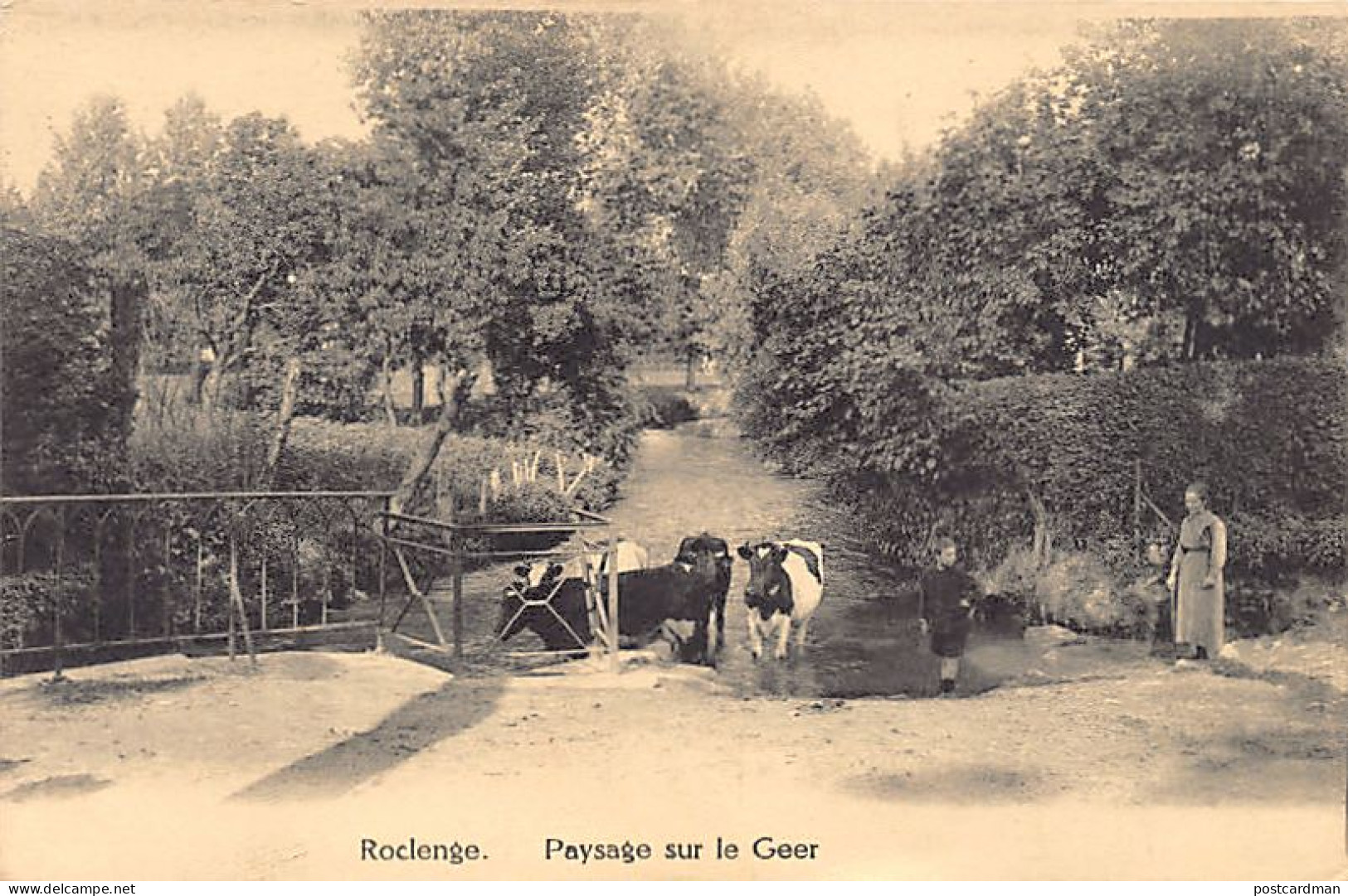 Belgique - ROCLENGE (Liège) Paysage sur le Geer