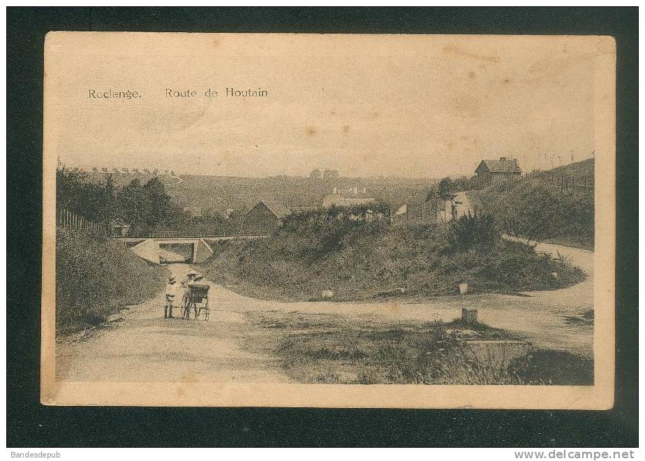 Belgique - Roclenge - Vallée de Geer - Route de Houtain (  animée enfant Ed. Henri Kaquet)