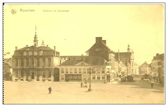 Belgique - Roeselare - Stadhuis en Zuidstraat