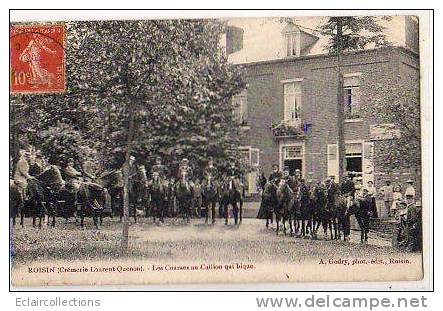 Belgique   Roisin  Crèmerie Laurent Quénon  Les courses au Caillou qui bique