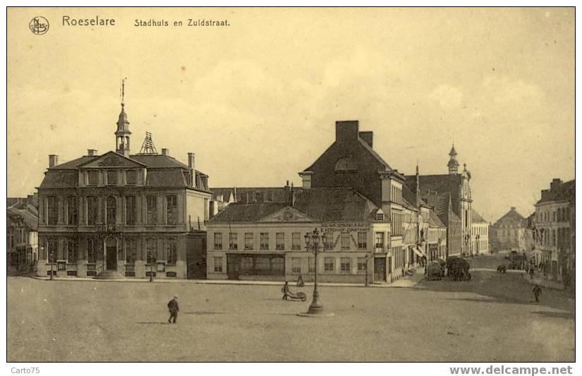 BELGIQUE - ROSELARE - ROULERS - Stadhuis en Zuidstraart