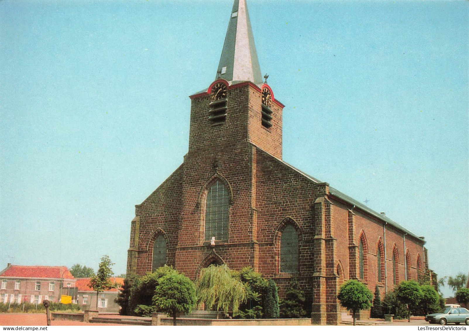 BELGIQUE - Rotselaar - Sint Pieterskerk - Uitg Meerdaal Fil - Vue façade - Voiture - Horloge - Carte Postale