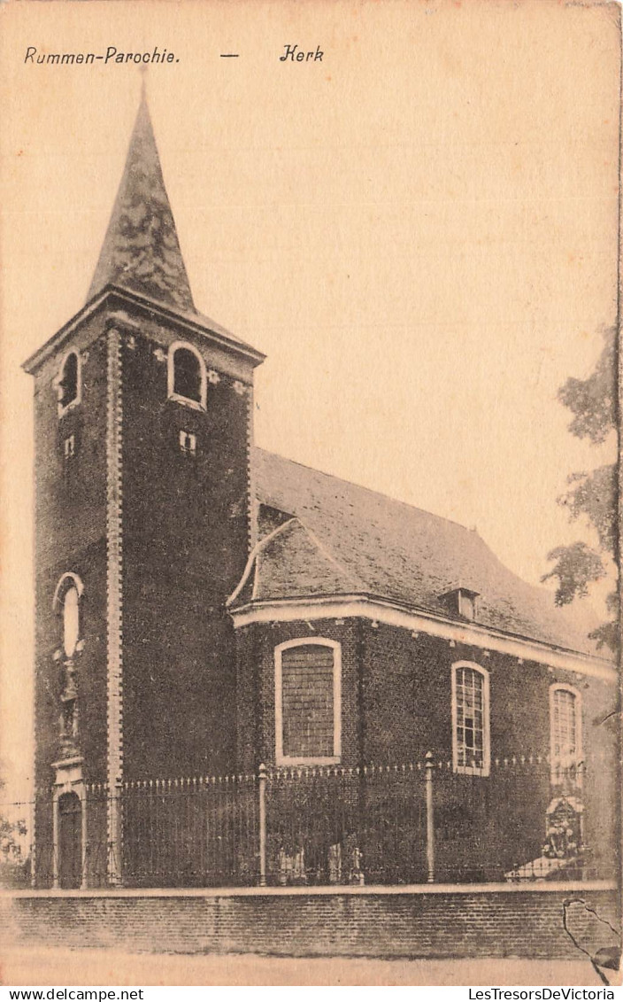 BELGIQUE - Rummen Parochie - Kerk - Eglise - Architecture - Tour - Flèche - Ed Adrien Bietjens - Carte postale ancienne